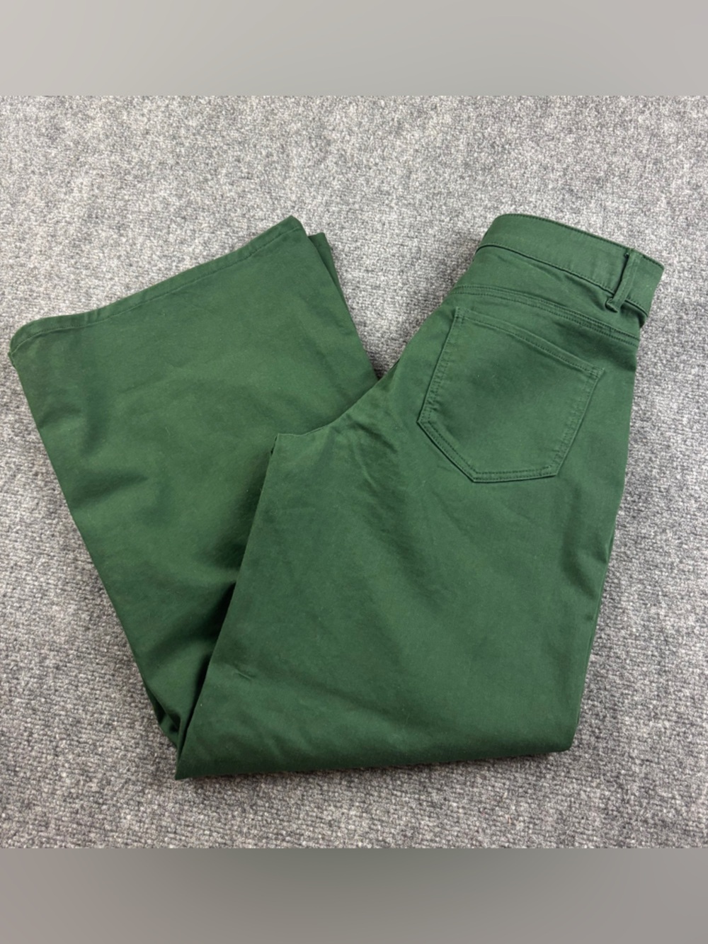 GIBSON LATIMER Women’s Denim Green Stretch Wide Leg Pants size: 4